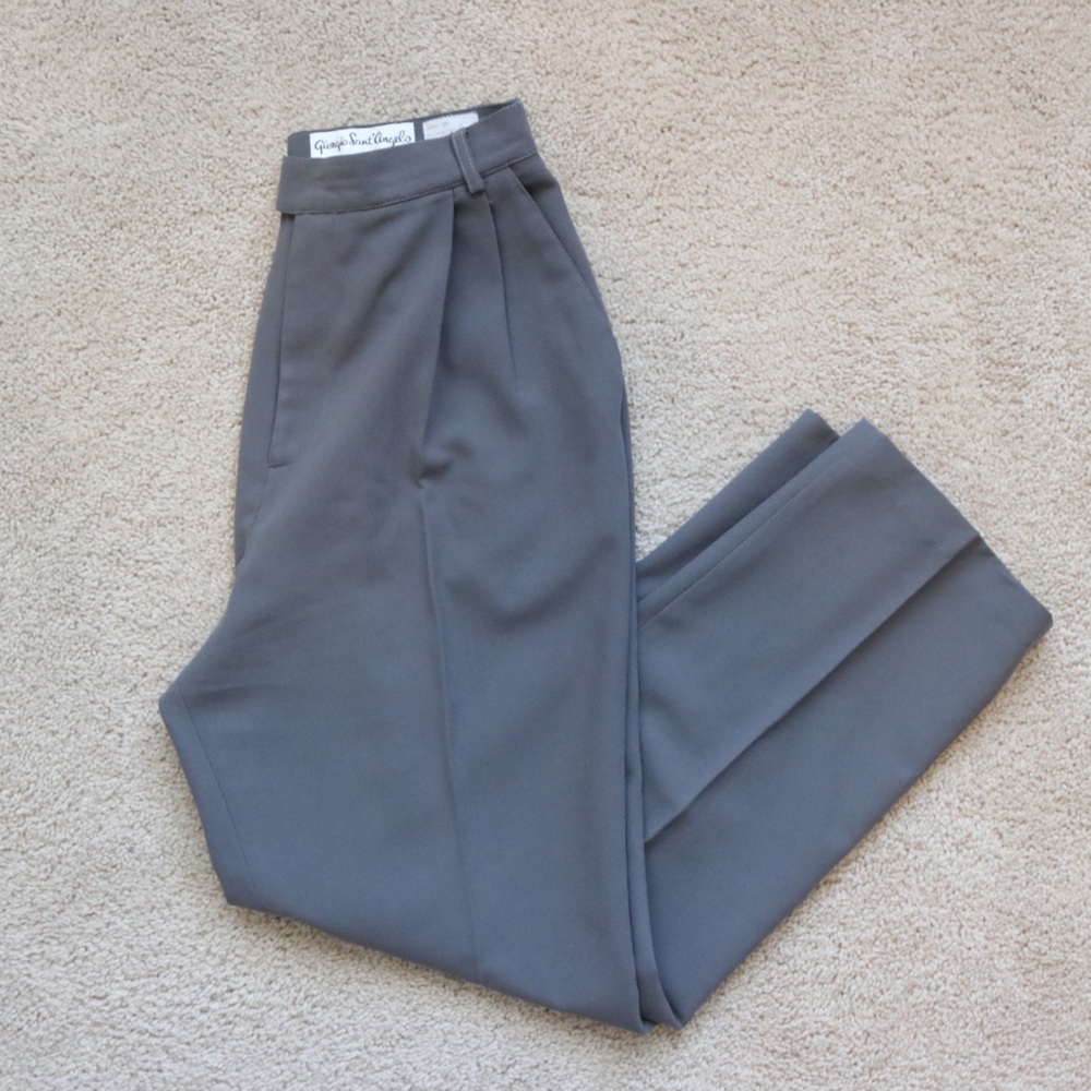 Giorgio Sant’Angelo Vintage Gray Wide Leg Trousers